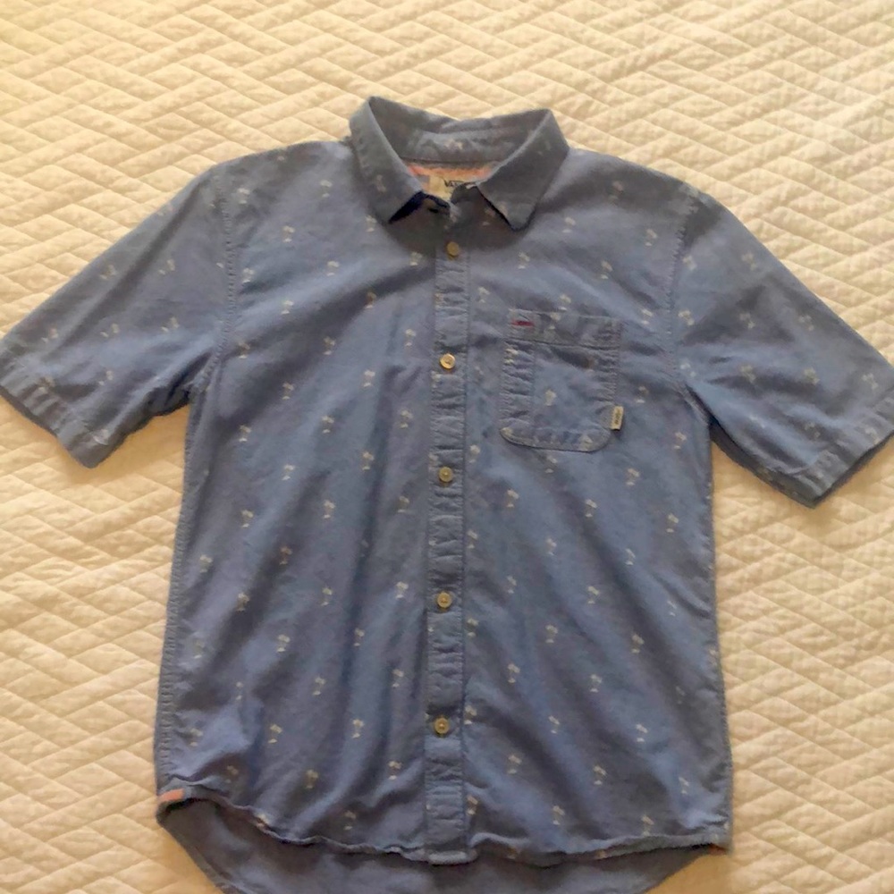 Vans boys XL button up shirt